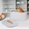 Caixa de pão Maestro MR-1675-BEIGE bege recipiente para guardar pão