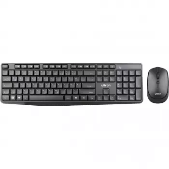 Conjunto de teclado e rato Ultron UMC300 – RF Wireless alemão preto (364180)