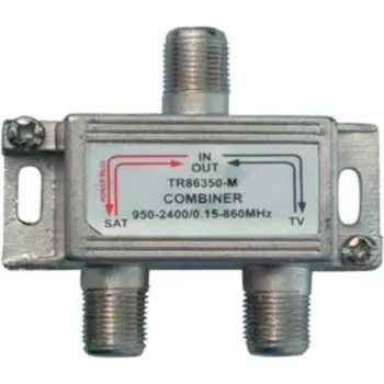 Splitter ShiverPeaks 86350-M para SAT-TV, frequência 5–860 MHz e 950–2250 MHz, passagem DC