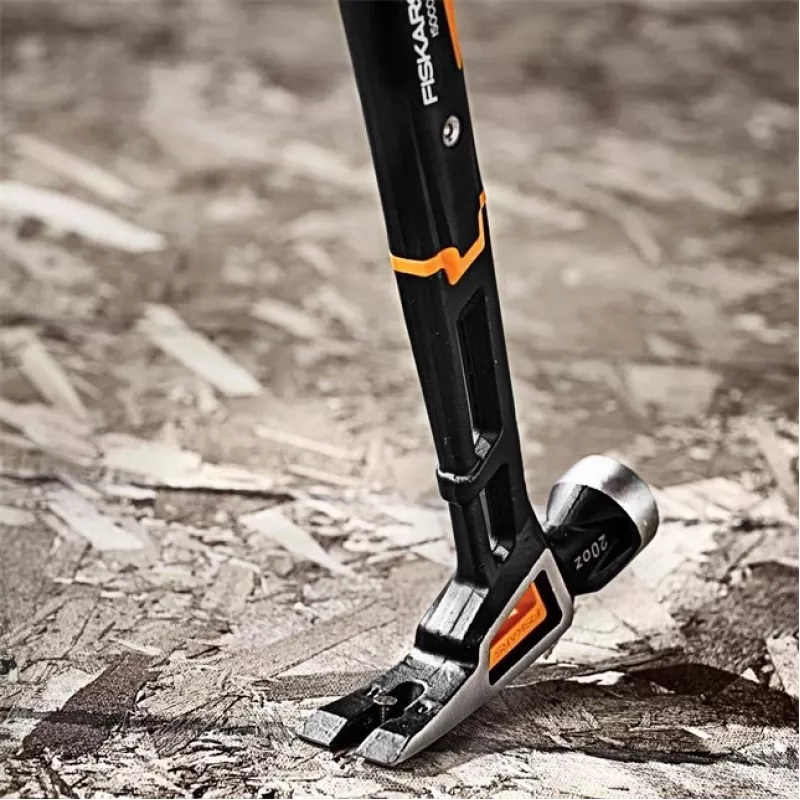 Fiskars 1020214 Martelo de unhas preto, metálico, laranja