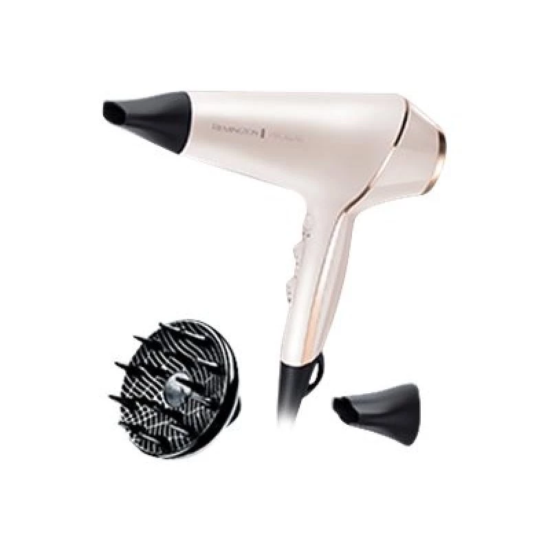 Secador de cabelo Remington Proluxe Ionic com difusor e concentrador dourado