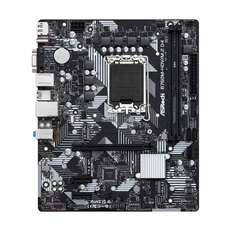 Placa-mãe ASRock B760M-HDV/M.2 D4 DDR4 LGA 1700 Micro-ATX