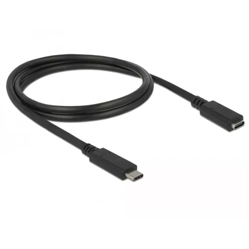 Cabo USB DeLOCK 85533 USB 3.2 Gen 1 1m USB C preto
