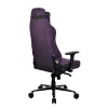Cadeira gaming Arozzi Vernazza SoftFabric roxa — design ergonómico, braços e altura ajustáveis