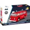 Brinquedo de construção Cobi Volkswagen T2b Bombeiros escala 1:35, vermelho