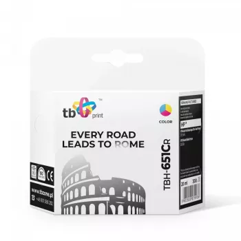 Tinta para HP DJ 5575 TBH-651CR colorida recondicionada