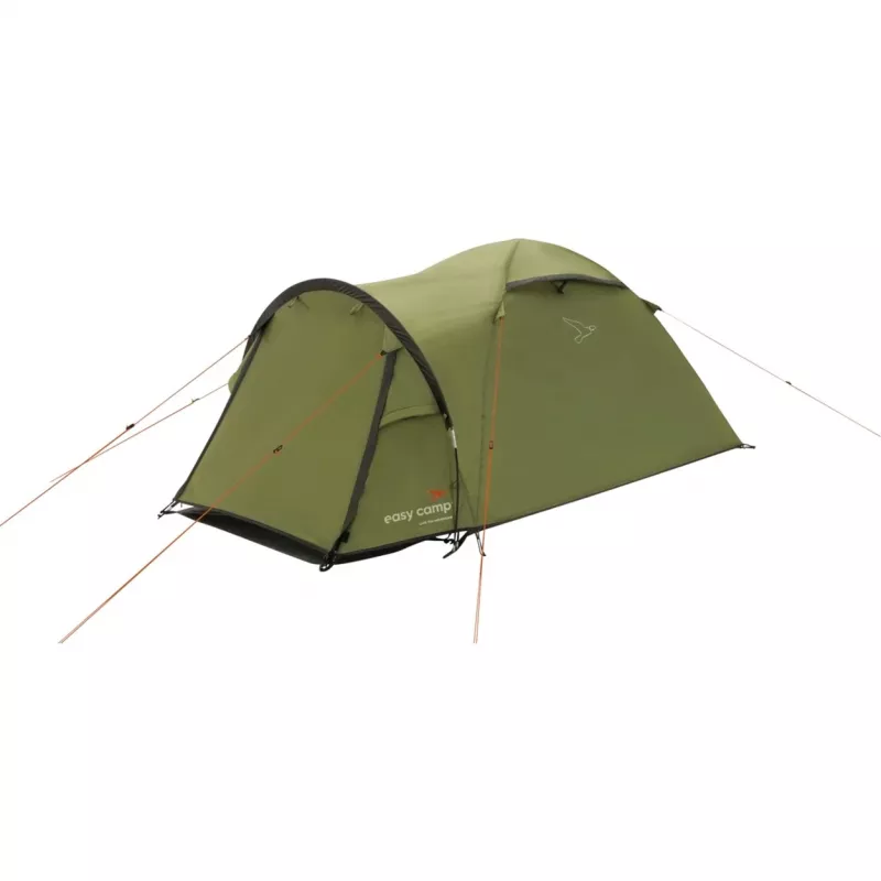 Tenda de cúpula Easy Camp Setesdal 2 (verde-azeitona, com alpendre de túnel, modelo 2025)