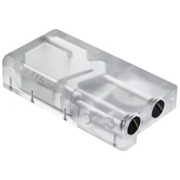 Phanteks Glacier R160C reservatório, placa traseira de acrílico transparente, DRGB LED