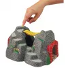 Túnel mágico World, comboio cinzento/vermelho