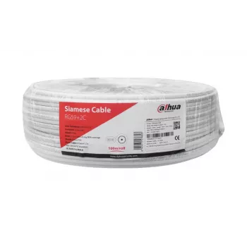 Cabo RG59 COAX+PWR 100M BRANCO/PFM941I-RG59N/21-100-W Dahua
