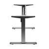 Secretária elétrica de motor único Ergo Office, para posição de pé, máx. 80 kg, altura máx. 1160 mm, ER-443