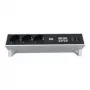 Régua de tomadas Bachmann DESK 2 0,2 m 3 tomadas AC preto branco
