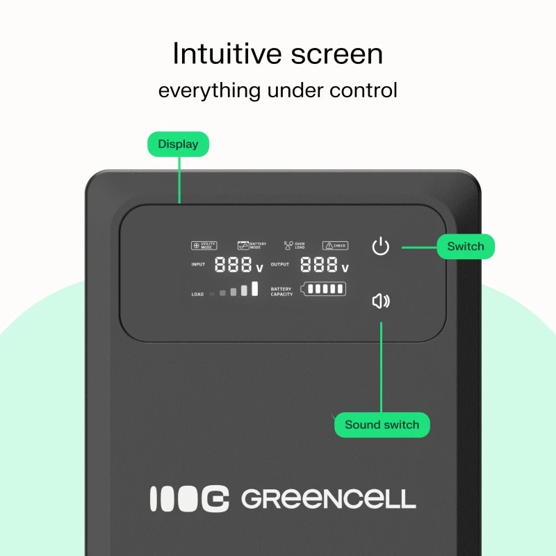 Unidade de alimentação ininterrupta (UPS) Green Cell UPSLPPC500 0,8 kVA 500 W