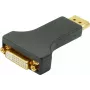 Conector DisplayPort DVI preto S/CONN SI-77402