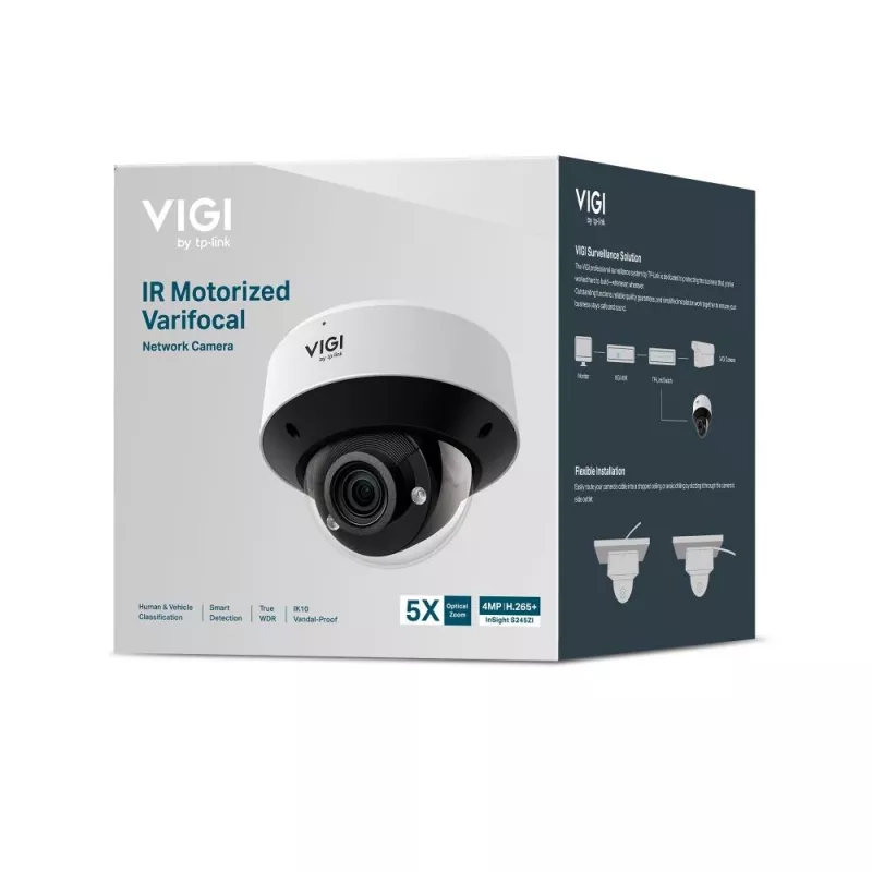 Câmara de vigilância IP dome TP-Link VIGI InSight S245ZI exterior 2688 x 1520 píxeis montagem no teto