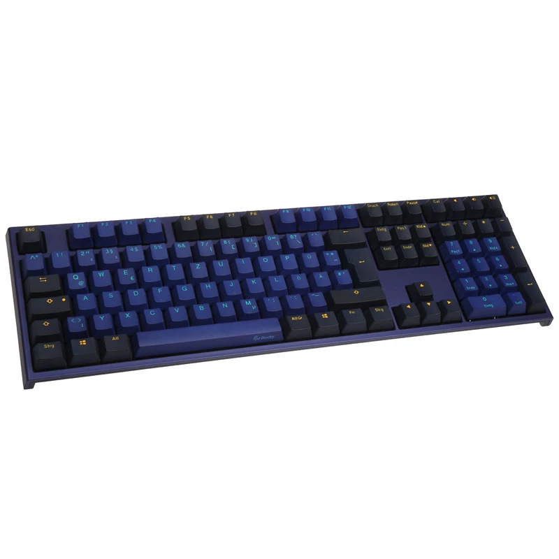 Tecla Ducky Horizon DKSA109-DEPDBBZOH material PBT preto azul