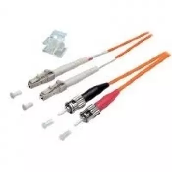 Cabo de fibra ótica ShiverPeaks S/CONN 2 m LC/ST multicor laranja