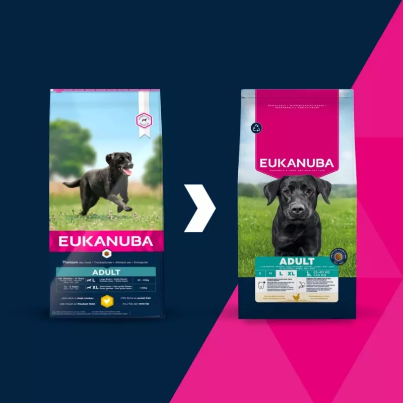 Ração seca para cães EUKANUBA Adult Large Chicken 15 kg — ração seca para cães adultos de raças grandes, frango, 15 kg