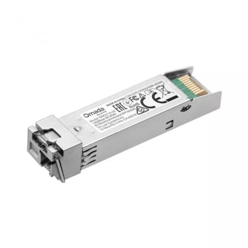 TP-Link Omada ISM321A-20 módulo SFP, 1000Base-BX WDM bidirecional, monomodo, LC, 20 km, 1,25 Gbps, TX 1550/RX 1310 nm, industrial