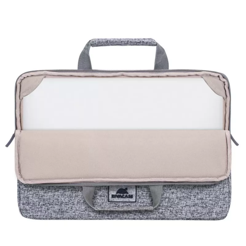 Rivacase Anvik 7913 Bolsa para portátil de 13,3 polegadas, cinzento claro