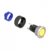 Botão de pressão DeLOCK 22050 preto azul prateado amarelo 230V 3A