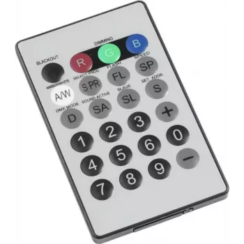 Comando à distância por infravermelhos EUROLITE IR-8 (modelo 50530562) – telecomando IR para aparelhos de iluminação e áudio compatíveis