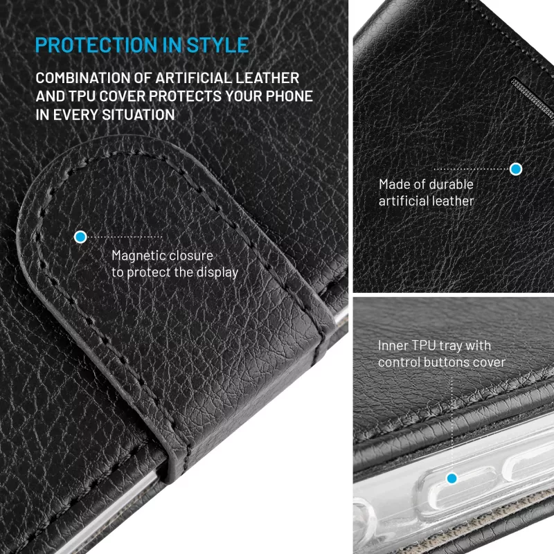 FIXED Opus para Samsung Galaxy S26+, preto | Capa traseira fixa