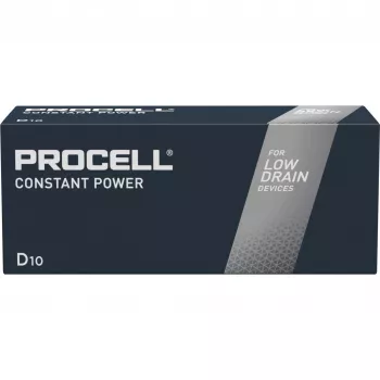Pilha alcalina D Procell INTENSE POWER 1,5 V – alta carga, pack de 10