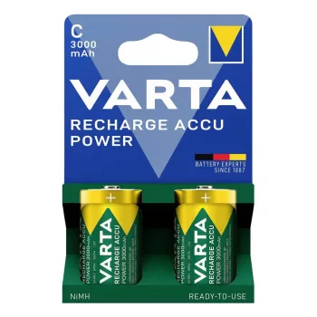 Bateria recarregável C Varta 56714 — NiMH, altura 50 mm, diâmetro 2,6 cm, peso 62 g