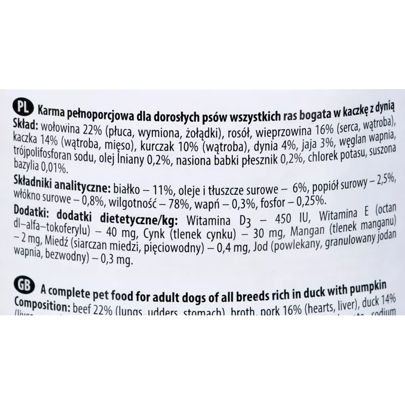 Dolina Noteci Premium Rico em pato e abóbora 400 g