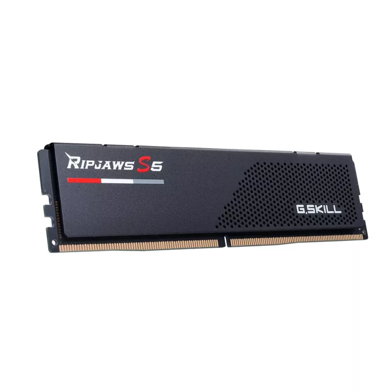 DIMM 32 GB DDR5-6000 (2x 16 GB) dual-kit, memória RAM preta, F5-6000J3238F16GX2-RS5K, Ripjaws S5, INTEL XMP