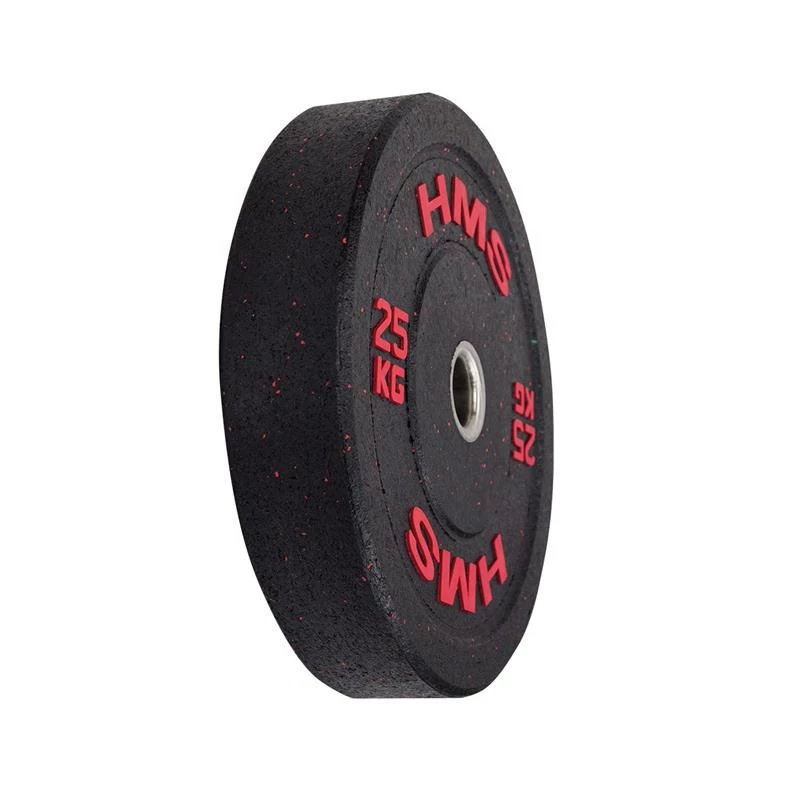 Disco de peso olímpico com revestimento de borracha HMS Fitness HTBR25 1 unid.