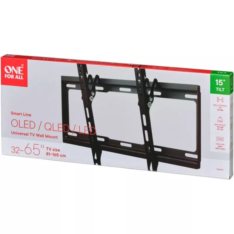 Suporte universal One For All Smart WM 2421 - para TV LCD - tamanho do ecrã: 81-140 cm (32-55) - suporte de parede (WM2421)