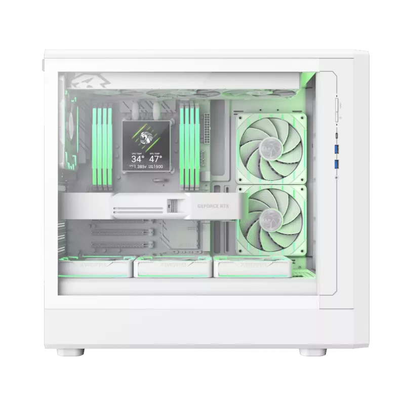 Caixa Gamemax | CLAW 460 WH | branco | Mid-Tower | fonte de alimentação não incluída