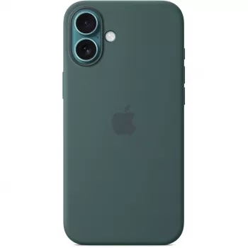 Apple iPhone 16 Plus Capa de silicone com MagSafe – Verde-mar