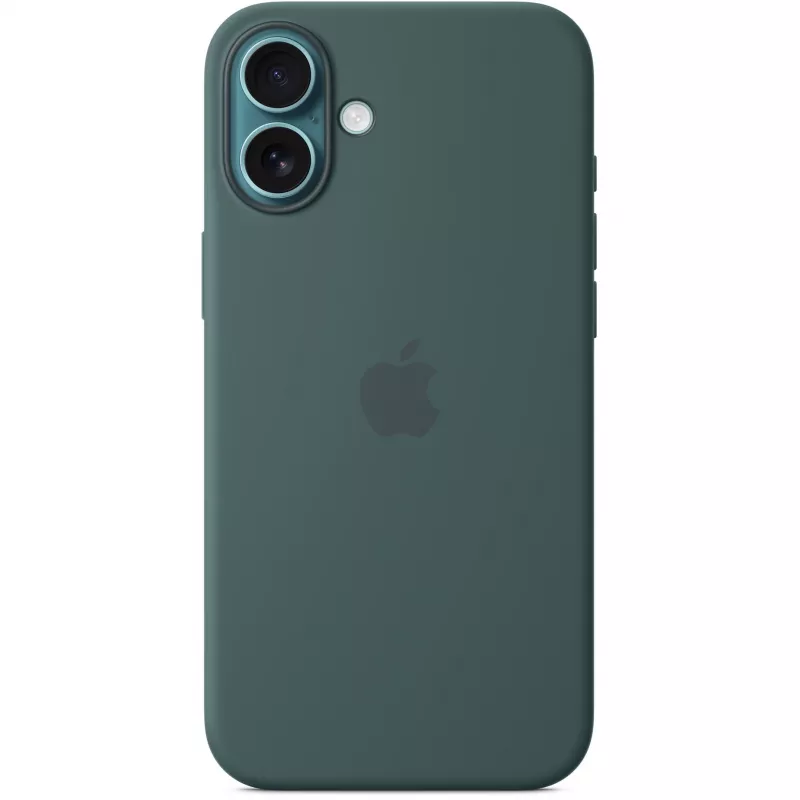 Apple iPhone 16 Plus Capa de silicone com MagSafe – Verde-mar