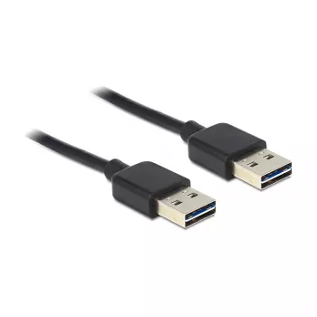 Cabo USB DeLOCK 1 m USB 2.0 A preto