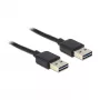 Cabo USB DeLOCK 1 m USB 2.0 A preto