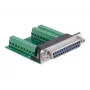 Delock Adaptador série, DB-25 fêmea para bloco de terminais (65317)