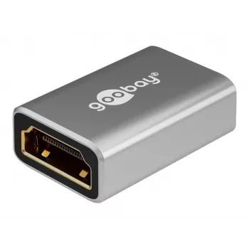 Goobay Adaptador HDMI acoplamento dourado 8K a 60 Hz - conector fêmea Type-A> (72008)