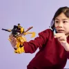 Conjunto de construção LEGO NINJAGO 71839 Arins Spinjitzu Mech de combate, 213 peças, 2 minifiguras, altura 160 mm