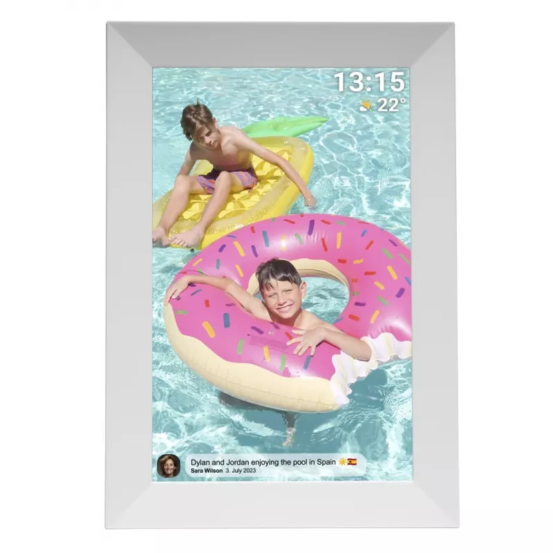 Moldura digital Denor com FRAMEO 10.1 16GB branca