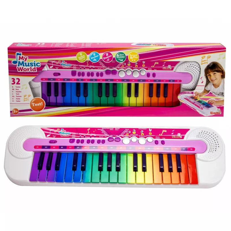 Teclado Simba Toys Benelux My Music World 106834638 com teclas sensíveis ao toque