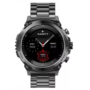 Smartwatch Garett Atom preto Steel