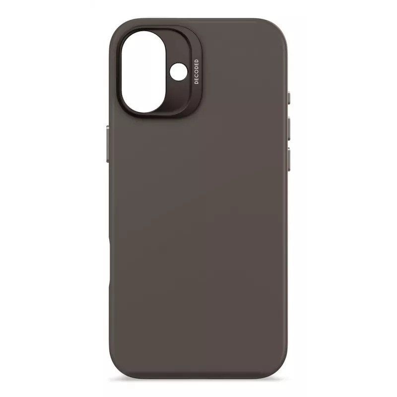Capa Decoded de silicone iPhone 16 Plus 17 cm preta