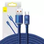 Cabo Baseus Crystal Shine USB para USB-C, 100W, 2m (azul)