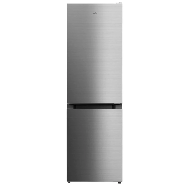 Frigorífico ETA | ETA275590010E | Classe de eficiência energética E | Independente | Combinado | Altura 150 cm | Capacidade útil do frigorífico 115 L | Capacidade útil do congelador 59 L | 39 dB | Aço inoxidável