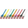 Cabo de rede RJ45 LogiLink CQ2077S, cabo de patch CAT 6 S/FTP 5,00 m amarelo ignífugo, com alívio de tensão
