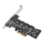 Controlador Serial ATA SILVERSTONE SST-ECS06 — placa PCIe com 6 portas SATA