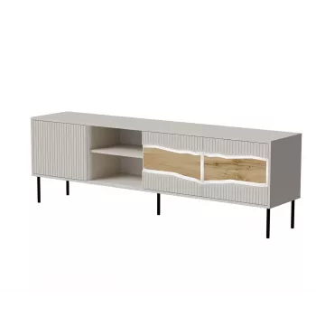 Móvel de TV cama meble INSERTO 3D1W 190x40x62 cm acabamento cashmere com LED
